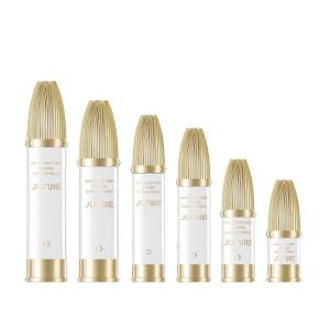 China AS Collar Pump Airless Bottles for Lotion Refillable Empty Spray Plastic Bullet Round wholesale