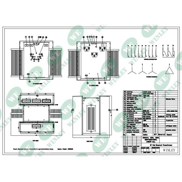 2MVA Solar Step Up Pad Mount Transformer