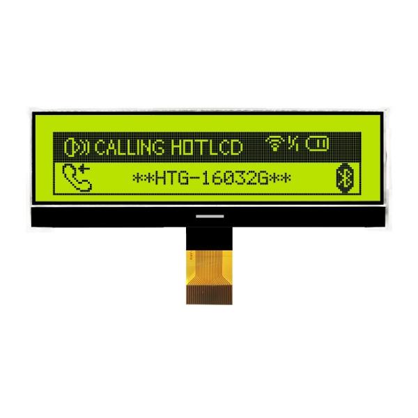 75.16x16mm COG LCD Module 160x32 ST7525 Negative Transmissive HTG16032G