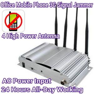 4 Antenna High Power Mobile Phone 3G/GSM Signal Jammer AC Power Home Office Signal Blocker