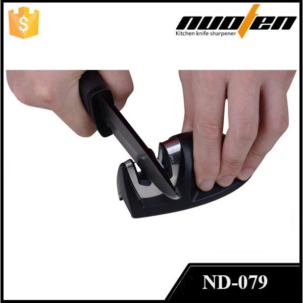 Portable Pull Through Two Step Knife Sharpener Sharp Cutting Board For Beginners
