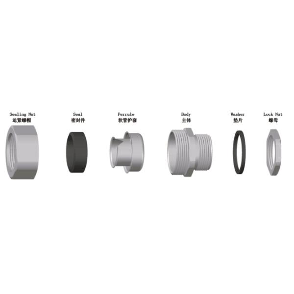 Split Type Galvanized Steel SS304 Hose Pipe Fittings IP65 Salt Resistant