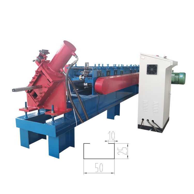 16 Rows Purlin Roll Forming Machine / C Channel Roll Forming Machine Width 80-300mm