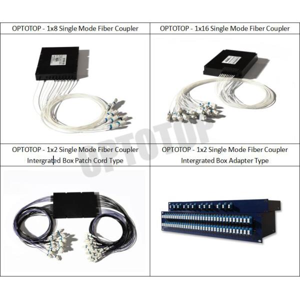 High Reliability Single Mode Fiber Coupler 2x4 , Optical Wire Splitter Mini Sizes