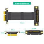 270° Reverse PCI-E Slot PCI-e 4X Extension Cable Boost Your Data Transfer