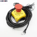 UL Wire Custom Electronic Emergency Stop Push Button Switch With RJ45 Wiring