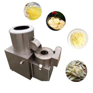 Automated Fruit Vegetable Processing Machine 200kg/H Potato Peeling And Slicing Machine