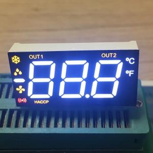 China Multicolour Triple Digit 7 Segment LED Display For Refrigerator with 90 degree pin bending wholesale