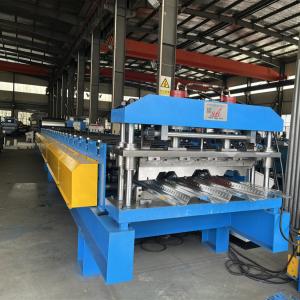 China Customized Chain Drive Floor Deck Roll Forming Machine With 28 Stations And Embossing Station wholesale