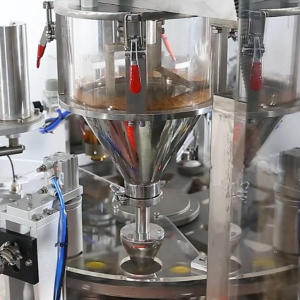 Advanced Servo Co±2% Filling Method Rotary Coffee Capsule Filling Machine