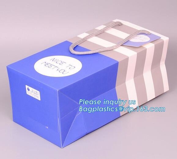 Fashion Custom Printing Luxury Gift Shopping Carrier Paper Bag With Your Own Logo Print,strong twisted handle black leat