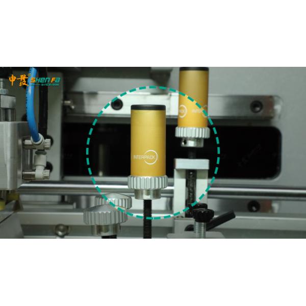 High Speed 1 Color Automatic Screen Printing Machine For Round Wine Cap 0.8mpa