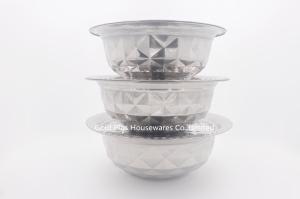 China Chromatic 0.076cbm 26cm Cookware Stainless Steel Basin With Lid wholesale