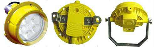 Adjustable Dock Yellow LED Loading Dock Lights 25 W Cree Led Safety With Arm