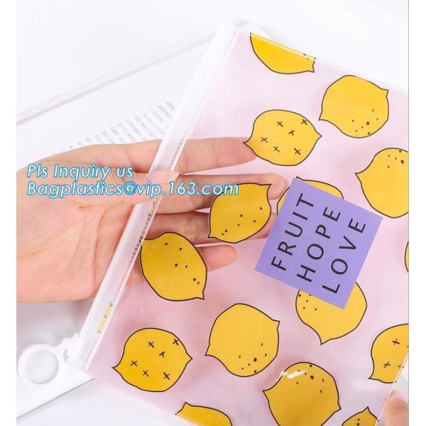 cloth bag boutique packaging slide zip lock plastic bag with slider, Slide Zip Lock Plastic Bag, CLEAR PVC HEATSEALED BA