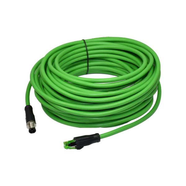 Quality IP68 Rj45 X Code M12 Circular Connector 8 Pin Cat6 Ethernet Industrial Camera for sale