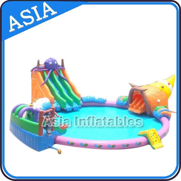 Quality Big Inflatable Pool Water Park , Water Playground , New overground Inflatable Water Park for sale