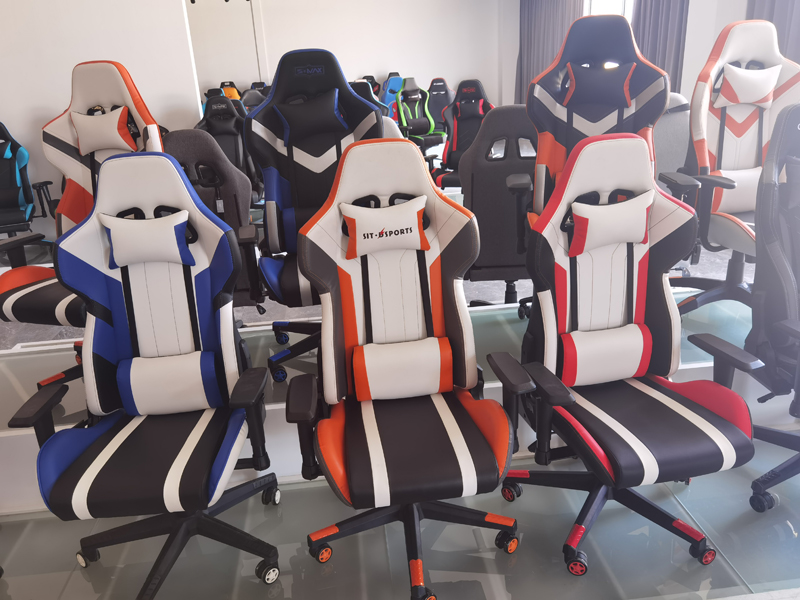 2023 Unique Colourful Game Chair with Two Handle Mech and Backrest Adjustable 90 -180°