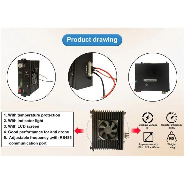 Dds 100W High Power Integrated Module 200-6GHz Customizable Broadband Amplifier Alarm Switch Over-Temperature Anti Fpv Drone