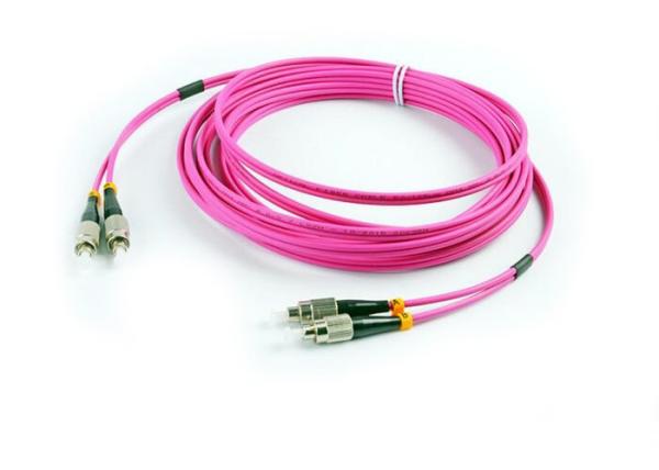 Quality Gigabit Multimode Fiber Optic Patch Cord Duplex OM4 FC - FC  Patch Cord OEM / ODM for sale