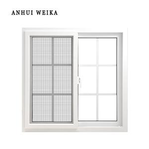 Fixed Ventilator UPVC Sliding Window And Door With Grill Mosquito Mesh
