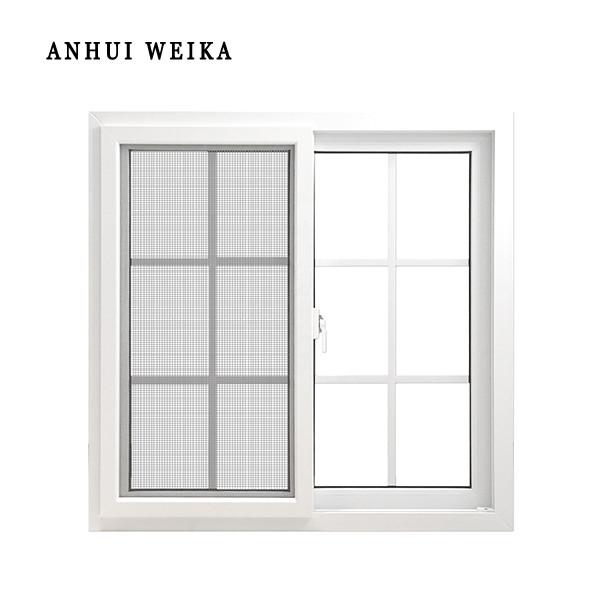 Quality Fixed Ventilator UPVC Sliding Window And Door With Grill Mosquito Mesh for sale