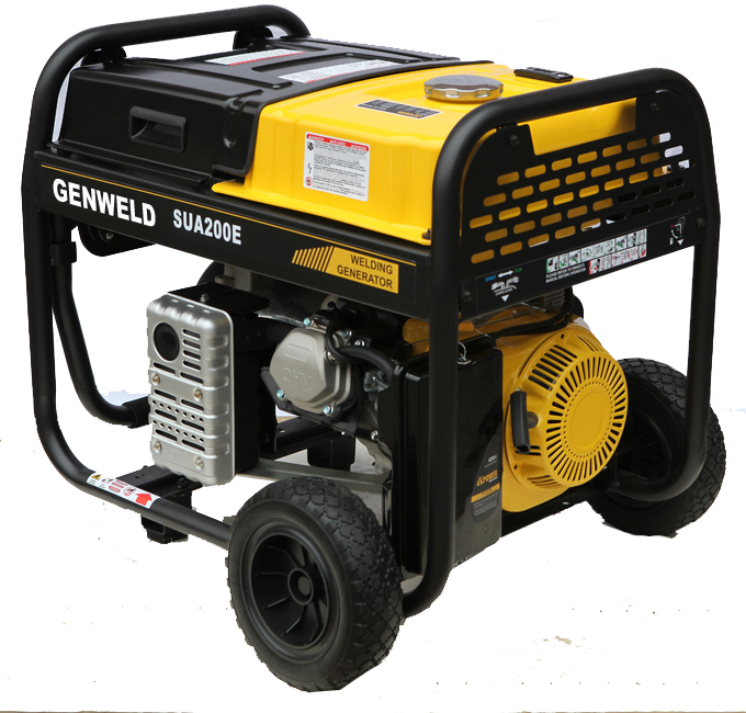 Civil Purpose Small Engine Driven Welder SUA200E 200A Gasoline MMA Welding Generator