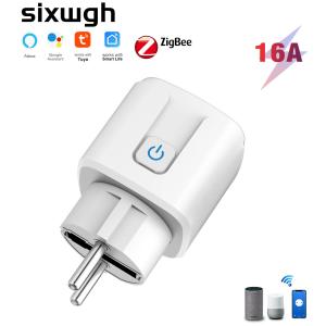 China 16A EU Plug Zigbee Smart Socket Tuya WIFI Smart Socket wholesale