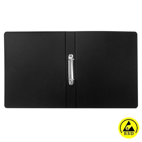 A4 40mm Thick Black ESD File Folder With 2 Side Holes