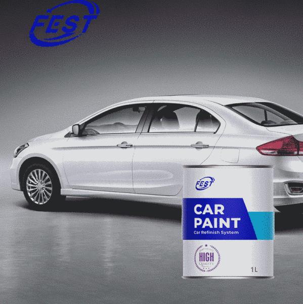 Quality 1K Basecoat Colors Paint White Car Paint Car Paint Auto Body Refinish Paint For Car Modification Solutions for sale
