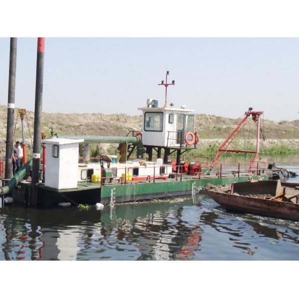 High Performance 14 inch Sand Suction Dredging Vessel With 15m Dredging Depth And Siemens PLC Operation Systems