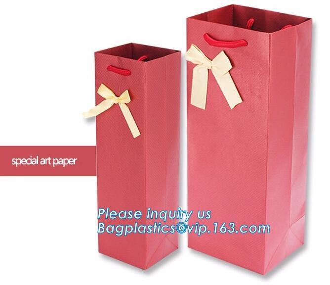 Customized Cut Printed Coated Paper Shopping Bag with Matt Lamination,rope handle custom logo printed white paper bag