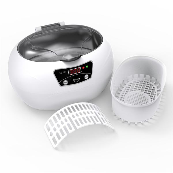 Quality Digital Timer 600ML Household Ultrasonic Cleaner With Basket for sale