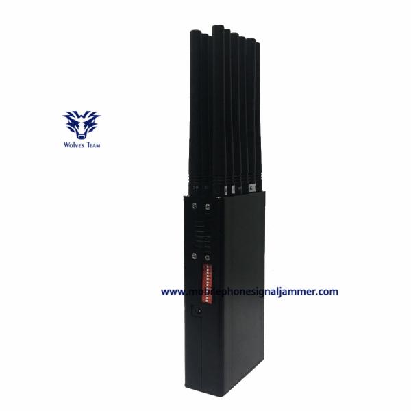 Quality 12 Antenna All In One Jammer Handheld 3G 4GLTE 4GWIMAX Phone Signal Jammer for sale