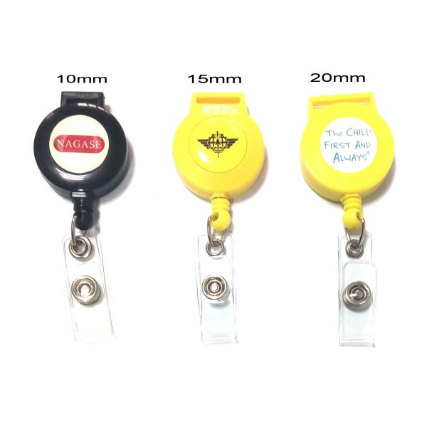Quality Plastic Pull Retractable Badge Reels For Lanyard , Name Badge Retractable Reel for sale