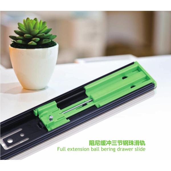 Side Installation Soft Close Drawer Slides Self Closing 25000 Times Cycling