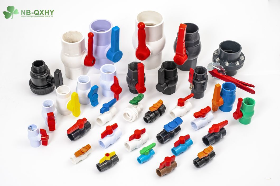 High Quality 1/2&quot; - 4&quot; Different Handle PVC Ball Valve with ISO9001