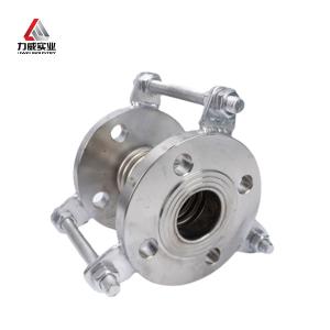 China Stainless Steel 304 Metal Ripple Compensator Rectangular Round DIN Flange wholesale