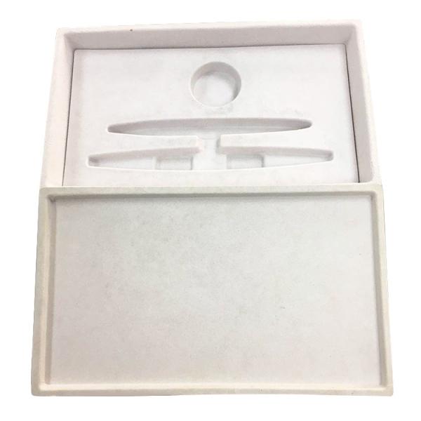 Quality Biodegradable Bagasse Pulp Molded Gift Paper Tray Packaging Color Pulping Paper Tray With Outer Box for sale