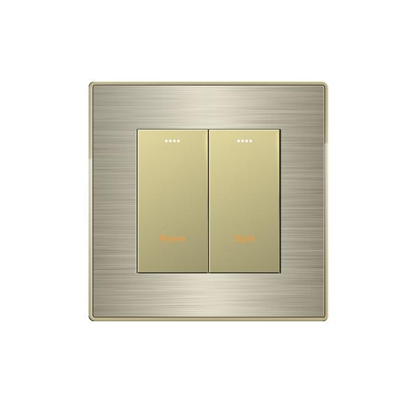 Quality V7 Aluminium Light Push Button Switch Plate With Grey Color LED Status Light for sale