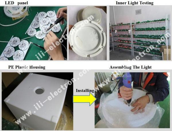 plastic led solar power ball light