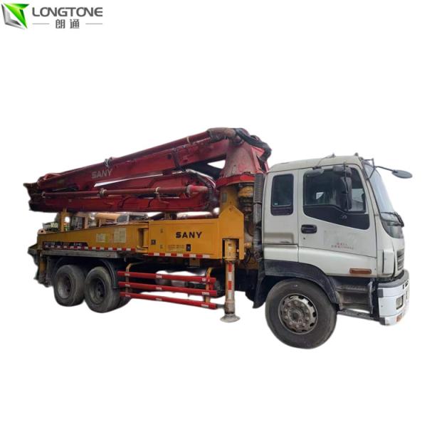 56X-6RZ Used Concrete Line Pumps Mounted Truck 45.8m For Construction Engineering