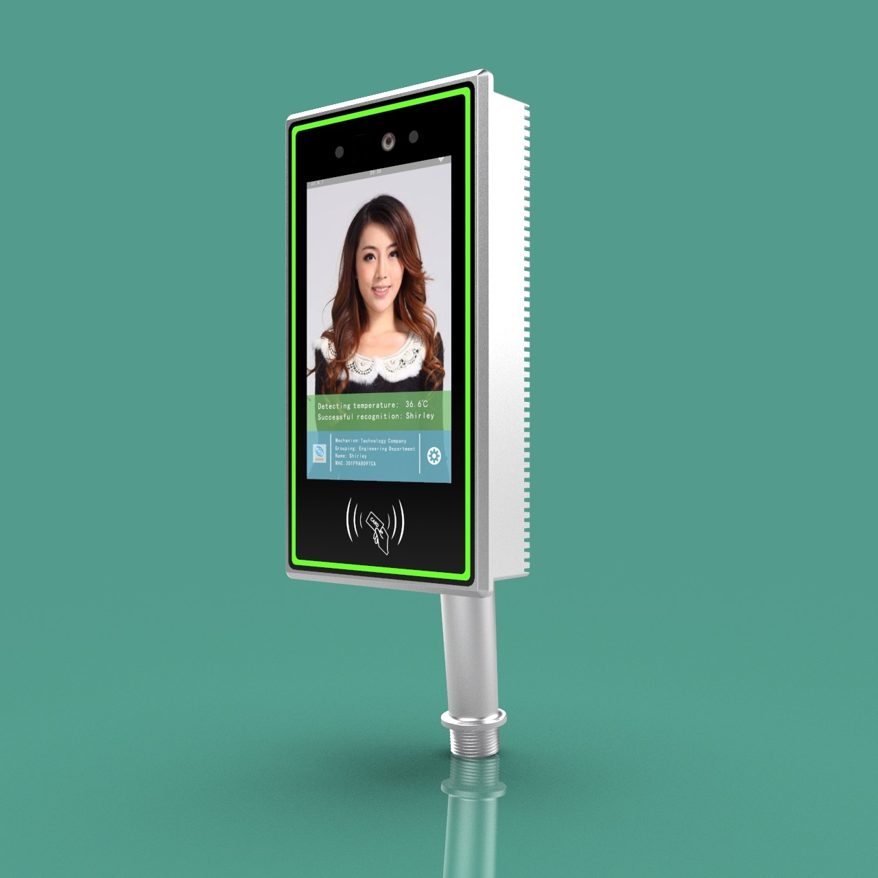 JP183 8-Inch X86 Architecture Windows System 3D Camera Face Recognition & Card Access Control All-in-One Machine