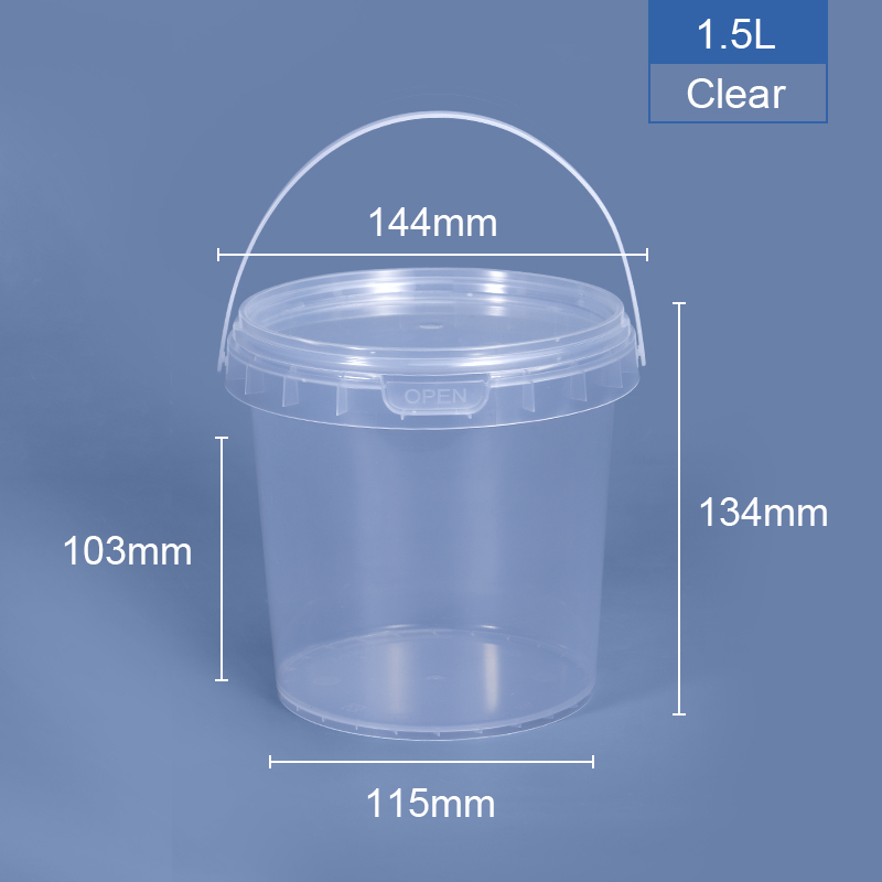 Food Grade Beverage Plastic Candy Buckets Halloween Container with Lids and Handles