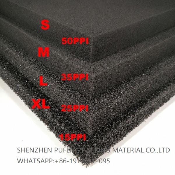 Quality Reticulated Polyurethane Foam Filter Material Water Aquarium Sponge Filter 10-60PPI for sale