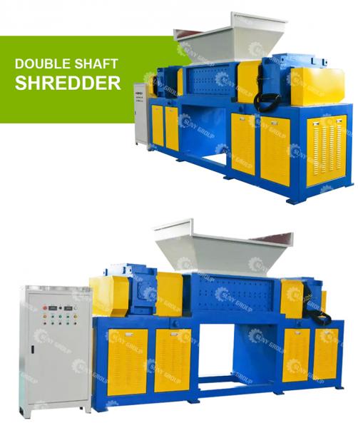 Double Shaft Scrap Aluminum Plastic Can Shredding Machine for Sustainable Development