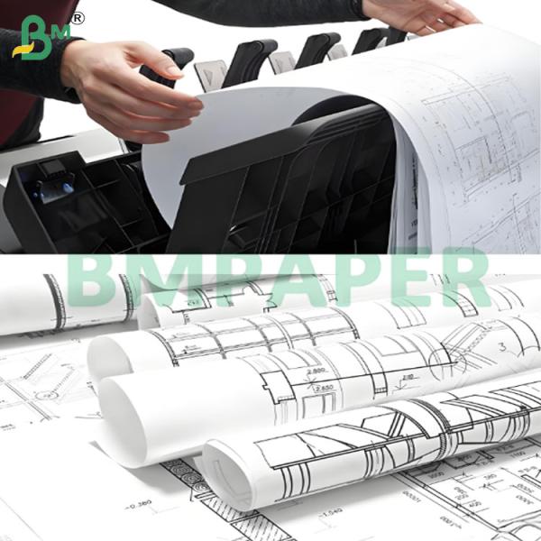 20lb High Stiffness CAD Plotter Paper Rolls for Large Format Print