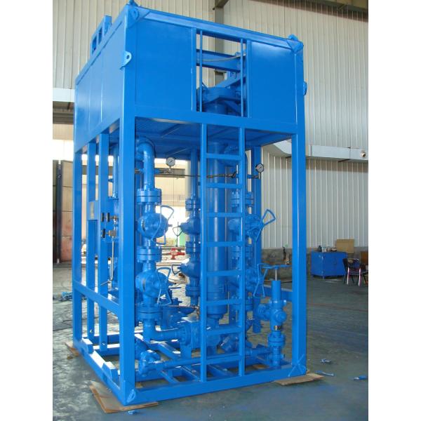 10000 Psi Surface Test Tree Dual Port Sand Filter Skid Mounted API 6A Standard