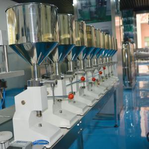 China Manual Filling Machine (5~50ml) for Shampoo Lotion Cream Yoghourt Honey Stick Paste Filling Machine Manual Paste Filler wholesale