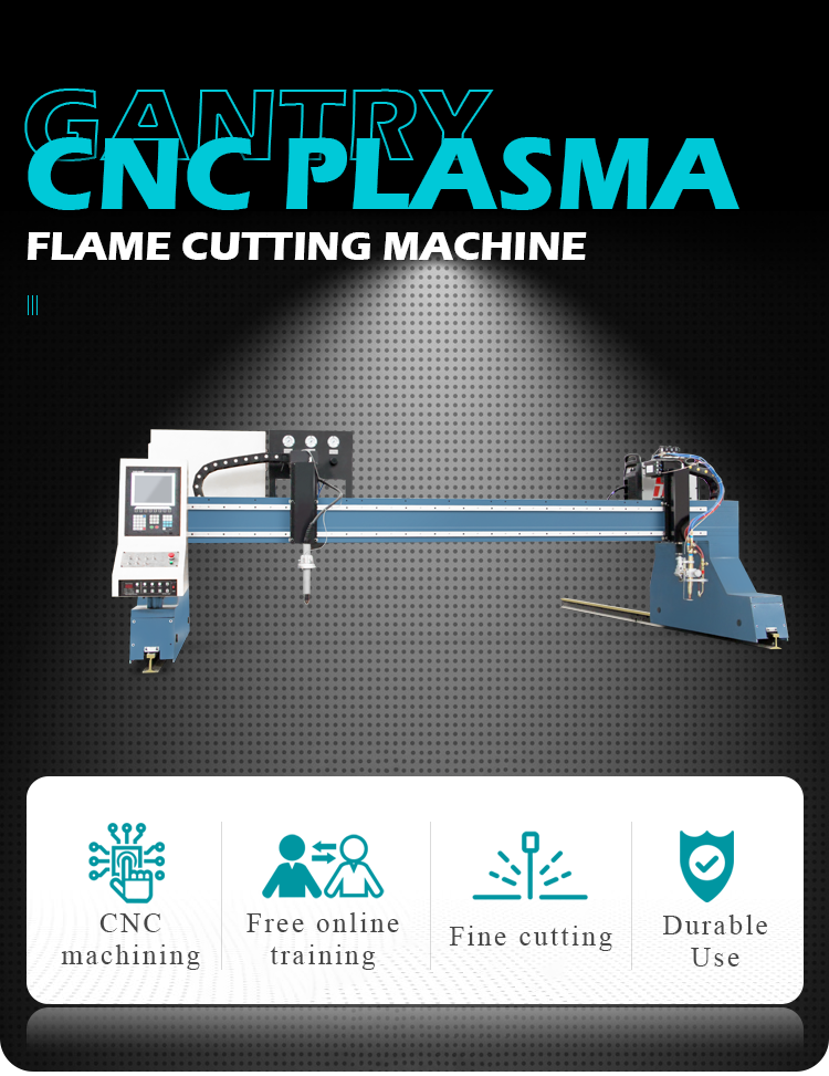 Oxy Fuel CNC Plasma Cutting Machines High Precision LGK Gantry Servo Motor Metal Steel
